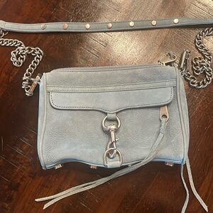 Rebecca Minkoff women’s crossbody.  Blue/grey color
